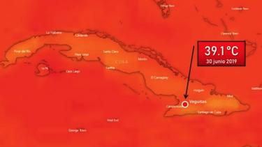se registra record de alta temperatura  en cuba: 39.1 grados en la provincia granma
