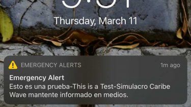 El NMEAD confirma falla con alertas de emergencia a celulares durante el Caribe Wave 2023