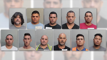 tras las rejas 13 cubanos miembros de una banda de clonadores de tarjetas de credito