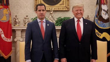 donald trump recibe a juan guaido en la casa blanca