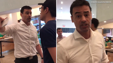los insulto en un restaurante por hablar espanol, lo grabaron y rapidamente lo identificaron en las redes sociales
