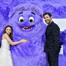 Cailey Fleming (i) y John Krasinski en la premiere de “IF” en Nueva York el 13 de mayo de 2024. (Evan Agostini/Invision/AP)