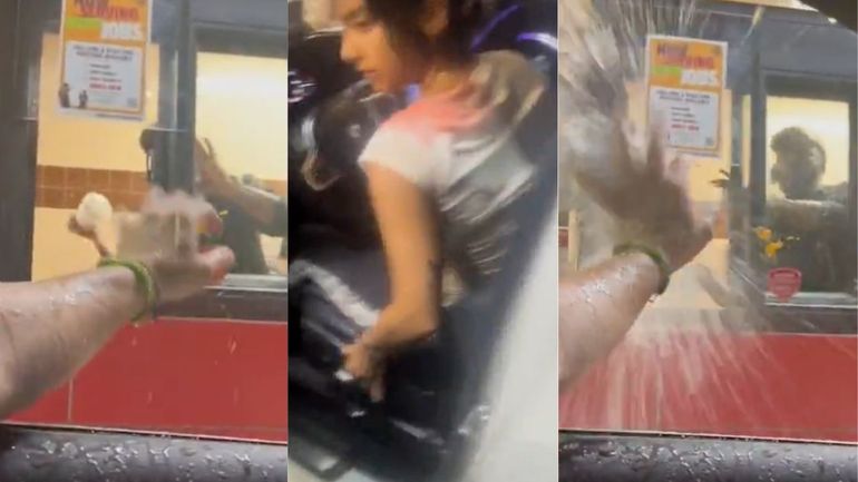 Video capta el momento en que un empleado de Burger King ataca a clientes en drive thru