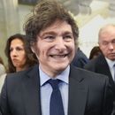 ARCHIVO - El presidente de Argentina, Javier Milei, en la Bolsa de Valores de Nueva York antes de tocar la campana de apertura en Nueva York, el 23 de septiembre de 2024. (AP Foto/Seth Wenig, Archivo)