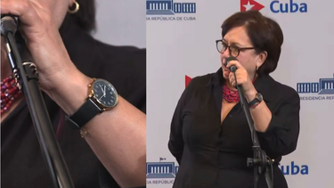 comparecencia en vivo de la dictadura cubana no fue en directo: un reloj expone la manipulacion del regimen