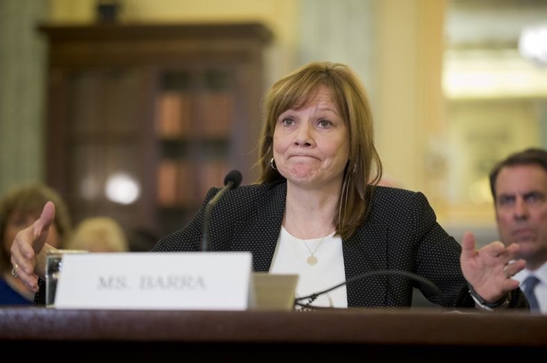 La directora general de General Motors Mary Barra declara en el Capipolio de Washington el mi&eacute;rcoles, 2 de abril del 2014 ante la Subcomisi&oacute;n de Comercio, Ciencias y Transporte. (Foto AP/Pablo Mart&iacute;nez Monsivais)