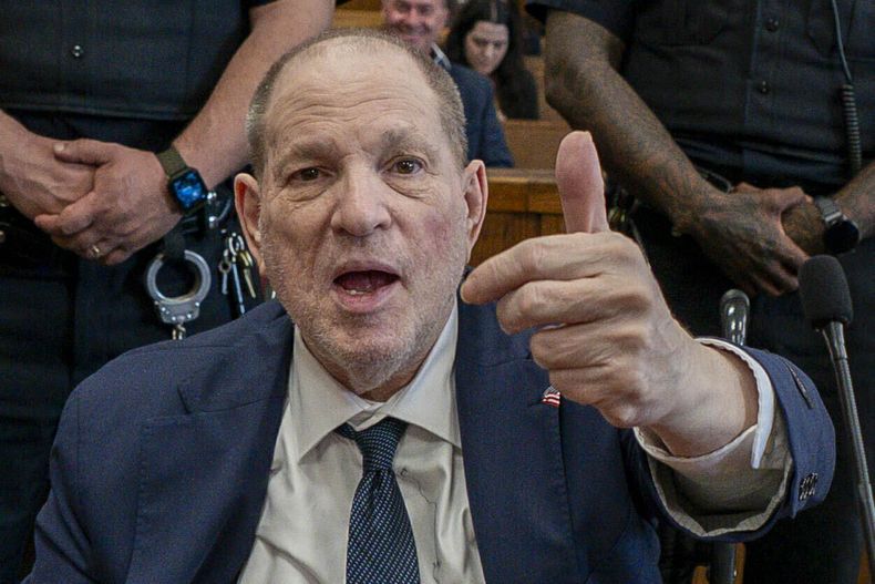 Harvey Weinstein comparece ante el tribunal estatal en Manhattan para su nuevo juicio, el miércoles 11 de junio de 2025, en Nueva York. (Steven Hirsch /New York Post via AP, Pool)