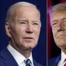 El presidente Joe Biden (i) en 10 de agosto de 2023 en Salt Lake City, y el expresidente Donald Trump (d) el 8 de julio de 2023 en Las Vegas. (Foto AP)