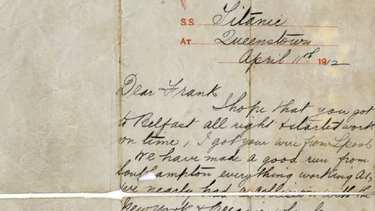 americateve | Una misiva escrita por el ingeniero principal de la nave desvela que al zarpar pudieron haber chochaco con otro barco, lo que hubiera atrasado como mínimo el inicio del viaje.