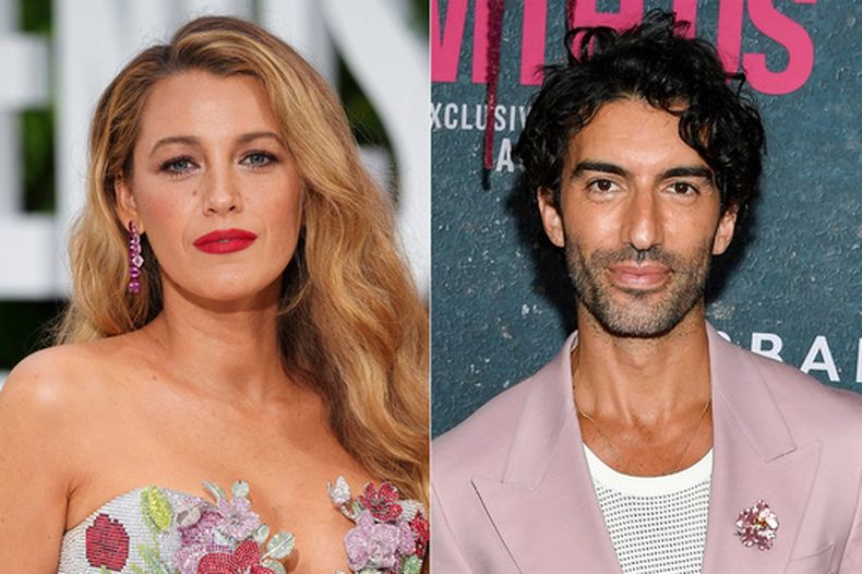 ARCHIVO - Esta composición de imágenes muestra a Blake Lively en la proyección de la película It Ends With Us en Londres el 8 de agosto de 2024, izquierda, y a Justin Baldoni en el estreno mundial de la película en Nueva York el 6 de agosto de 2024. (Foto AP, archivo)