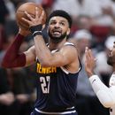 El base de los Nuggets de Denver Jamal Murray durante la segunda mitad del 4to juego de las Finales de la NBA ante el Heat de Miami, el viernes 9 de junio de 2023, en Miami. (AP Foto/Wilfredo Lee)