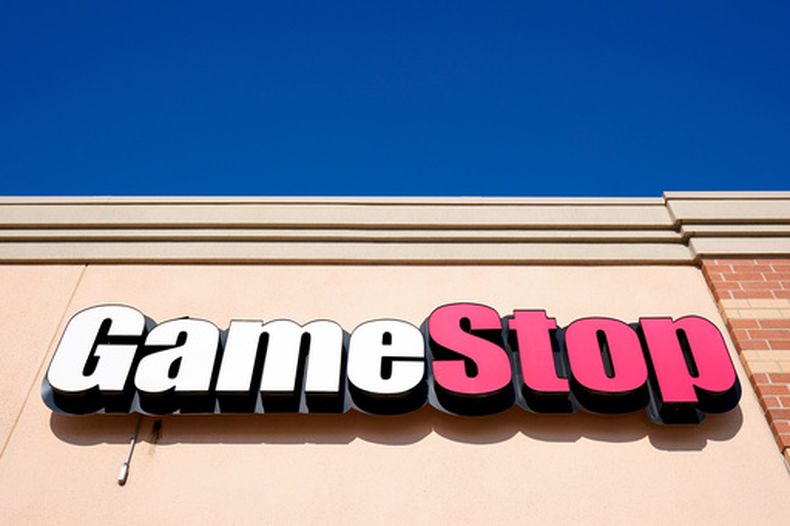 Una tienda de GameStop en Urbandale, Iowa, el 28 de enero del 2021. (AP foto/Charlie Neibergall)