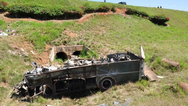 americateve | Un saldo de 41 lesionados es el resultado preliminar del accidente de tránsito ocurrido en la mañana de hoy en la carretera a Soroa, al volcarse el ómnibus de transporte obrero de ese centro turístico, ubicado en la provincia de Artemisa, en el occidente