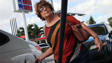 gasolina en miami descienden previo al thanksgiving