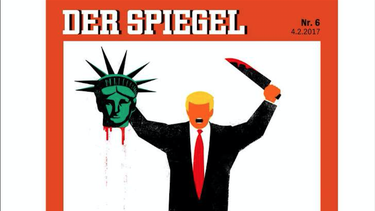 polemica portada sobre trump de revista alemana der spiegel disenada por un cubano