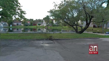 cayo carro a lago en miami lake, dejando un muerto y un herido de gravedad