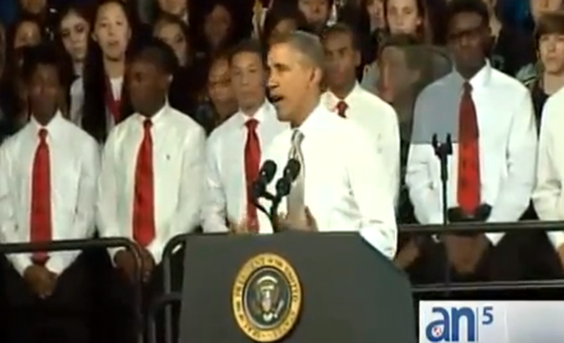 El presidente y la primera dama visitaron esta escuela chárter del sudoeste de Miami, donde vinieron a hablar de educación. Además, aprovecharon la ocasión para tomarse unos días de descanso en familia.
