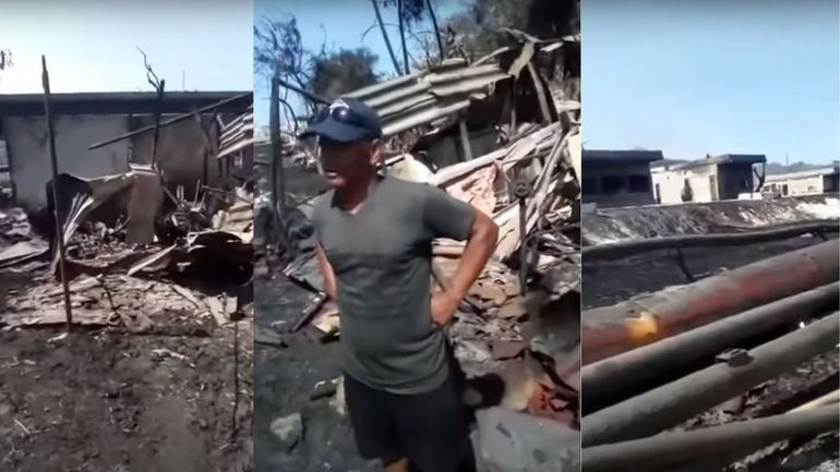 Cubano muestra como su casa quedó reducida a cenizas por explosión en Matanzas