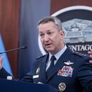 El general Dan Caine, jefe del Estado Mayor Conjunto, habla en una conferencia de prensa en el Pentágono, el jueves 26 de junio de 2025, en Washington. (AP Foto/Kevin Wolf)