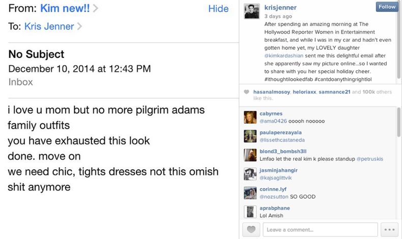 Kim Kardashian email