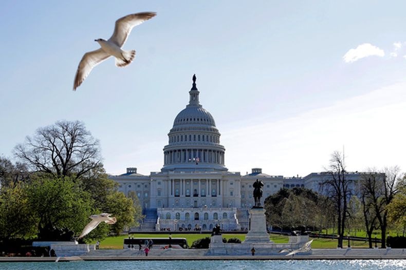 Vista del Capitolio de EEUU, el 7 de abril de 2026 en Washington. (Foto AP/Rahmat Gul)