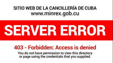 cuba denuncia un ciberataque a la pagina web de su cancilleria