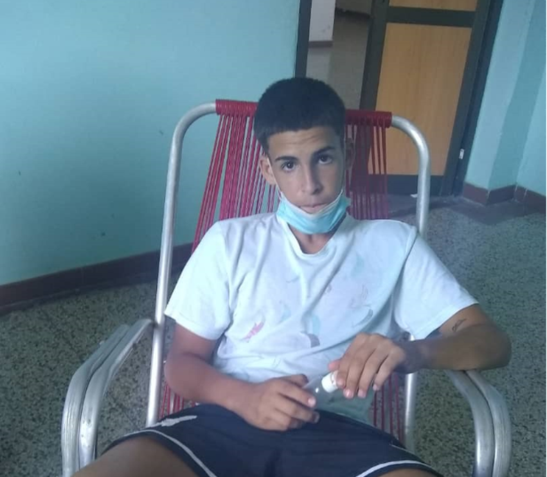 Christopher es uno de los niños encarcelados por el régimen cubano tras las protestas del 11 de julio. (Cortesía)&nbsp;