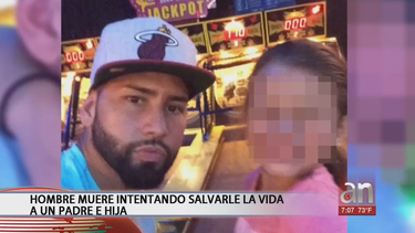 destrozada se encuentra la familia del hombre que intento salvarle la vida a un padre y a su hija cuando se encontraban en el mar