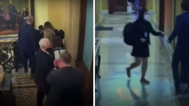 ¡cuelguen a mike pence!: publican imagenes de asaltantes del capitolio buscando al vicepresidente para ajusticiarlo