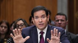 El secretario de Estado Marco Rubio ante la Comisión de Relaciones Exteriores del Senado, en el Congreso en Washington, el 28 de enero del 2026. (AP foto/J. Scott Applewhite)