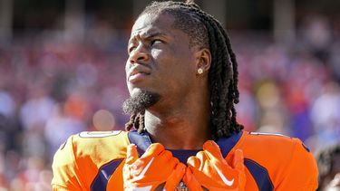 ARCHIVO - Foto del 22 de octubre del 2023, el receptor de los Broncos de Denver Kerry Jeudy durante el encuentro ante los Packers de Green Bay. El sábado 9 de marzo del 2024, los Broncos canjean a Jeudy por dos selecciones de Draft con los Browns de Cleveland. (AP Foto/Jack Dempsey, Archivo)