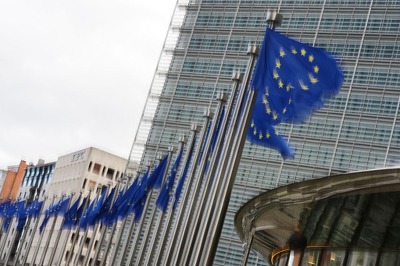 La sede de la Unión Europea en Bruselas, el 12 de mayo del 2026. (AP foto/Virginia Mayo)