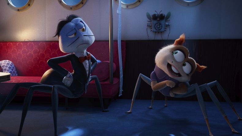En esta imagen proporcionada por Viva Kids los personajes Inspector Sun, con la voz de Ronny Chieng, izquierda, y Janey con la voz de Emily Kleimo en una escena de la película animada Inspector Sun. (Viva Kids vía AP) in a scene from the animated film Inspector Sun. (Viva Kids via AP)