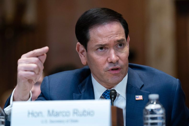 El secretario de Estado Marco Rubio testifica en el Congreso en Washington, el 3 de junio del 2026. (AP foto/Jose Luis Magana)