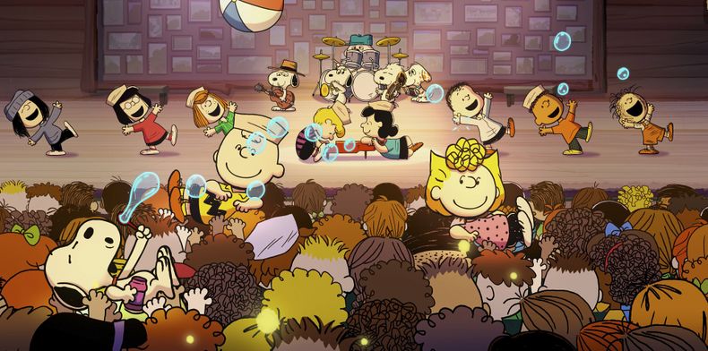 Esta imagen publicada por Apple TV+ muestra una escena de Snoopy Presents: A Summer Musical. (Apple TV+ via AP)