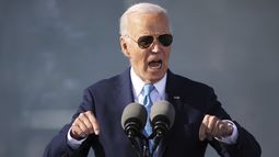 El presidente Joe Biden durante un evento sobre su agenda Investigaciones en Estados Unidos, el martes 29 de octubre de 2024, en Baltimore. (AP Foto/Daniel Kucin Jr.)
