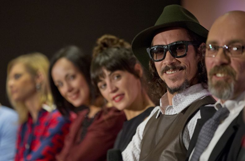 El elenco de la cinta biogr&aacute;fica "Cantinflas" promociona el filme en la Ciudad de M&eacute;xico el 9 de septiembre del 2008. La cinta representar&aacute; a M&eacute;xico en los premios Oscar, anunci&oacute; la Academia Mexicana de Cine el