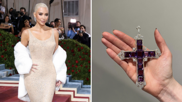 kim kardashian compra la cruz de attallah, una de las reliquias de la princesa diana de gales