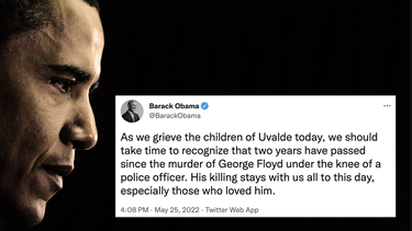 uno de los peores tuits de la historia: obama compara a george floyd con la muerte de los 19 ninos en texas