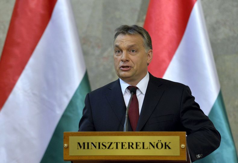 El primer ministro h&uacute;ngaro y titular del partido de centroderecha Fidesz, Viktor Orban habla en el Parlamento en Budapest el 7 de abril del 2014. Orban, que prometi&oacute; recomponer Hungr&iacute;a como un estado &ldquo;no liberal&rdquo;, ahora qu