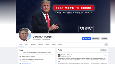 tras 2 anos suspendida, facebook restablece cuenta de trump