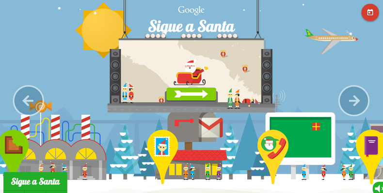 Santa Tracker google