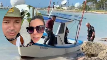 la actriz cubana  maria karla rivero veloz capta el momento de la llegada de varios balseros cubanos a key west