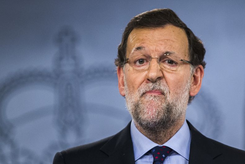 El presidente del gobierno espa&ntilde;ol Mariano Rajoy durante una conferencia de prensa en el Palacio de la Moncloa en Madrid, Espa&ntilde;a, el jueves 30 de octubre de 2014. (Foto AP/Andres Kudacki)