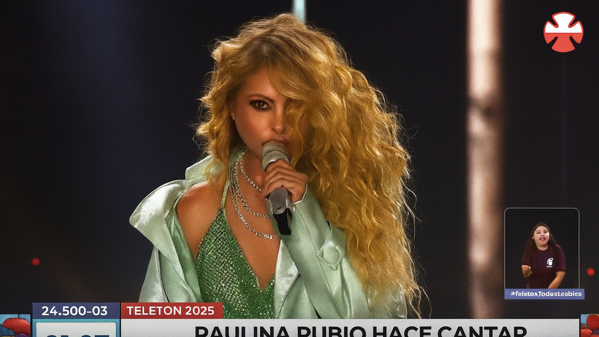 Paulina Rubio deslumbra en la Teletón 2025 con un show vibrante y una ...