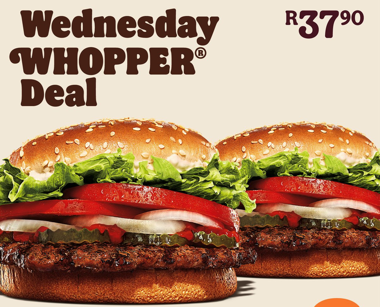 Burger King venderá la hamburguesa Whopper a US$ 0,37 por 2 días