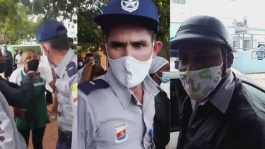 cubanos se enfrentan a la policia en la habana despues de multar y golpear a un hombre
