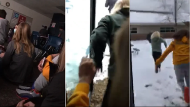 el momento en que los alumnos huyen del asesino tras descubrir su trampa en el tiroteo de michigan: una palabra lo delato