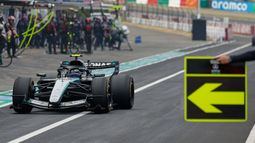 ARCHIVO - El piloto de Mercedes Kimi Antonelli rueda en el pit lana durante el Gran Premio de Japón, el 29 de marzo de 2026. (Franck Robichon/Pool Foto vía AP)