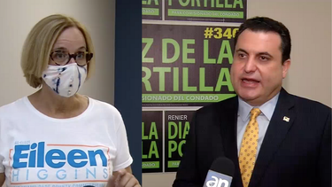 los principales candidatos del distrito 5, renier diaz de la portilla y eileen higgins exponen sus propuestas